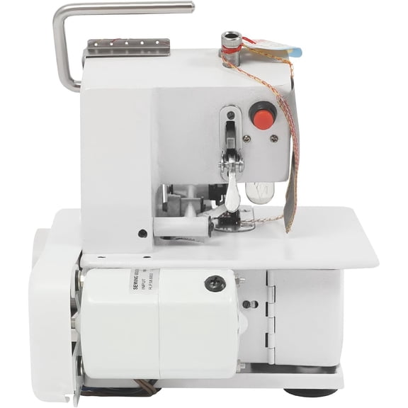 4-Thread Lockstitch Machine 1200 Stitches/Min, Metal Frame Serger & Overlock Machine Adjustable  Pitch, Ideal for  and Industrial Sewing