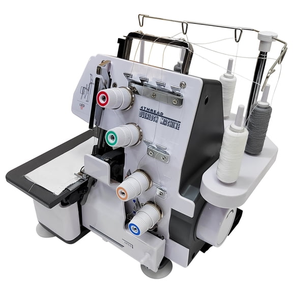 4 Thread Sewing Edge Locking Machine Desktop Twin-Needle Overlock Machine
