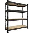 4 Tier 36" W x 16" D x 55" H Storage Shelves Adjustable Garage