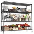 thumbnail image 1 of 4-Tier Adjustable Heavy Duty Steel Wire Rack 59.6"x24"x72.2", 1 of 7