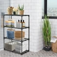 thumbnail image 1 of 4 Tier Adjustable Storage Shelving Unit, Each Tier 220LBS Metal Wire Rack Shelving with Dust Cover, Heavy Duty Steel Shelf Organizer for Kitchen, Garage & Pantry, 29''Lx14''Wx45''H, Black, 1 of 7