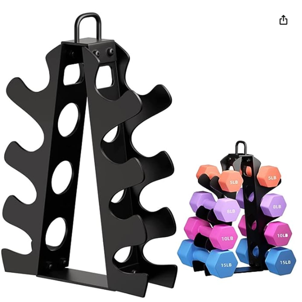 4Tier Alloy Steel Dumbbell Rack for Home Gyms and Offices Weight
