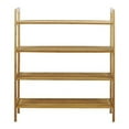 thumbnail image 1 of 4-Tier Bamboo Shoe Rack, Natural, 1 of 1