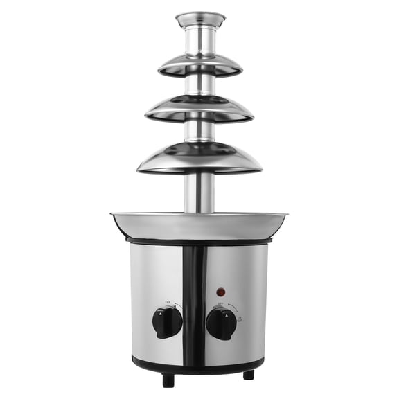 4-Tier Chocolate Fountain, Chocolate Waterfall Fountain Machine for Home and Party, 60 oz Capacity Melting Pot for Chocolate, Cheese