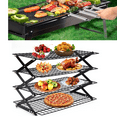thumbnail image 1 of 4-Tier Collapsible Cooling Rack Baking Cookie Rack Stackable Cooling Bakeware, 1 of 15