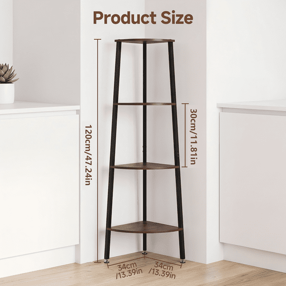 4-Tier Corner Shelf