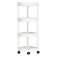 thumbnail image 1 of 4-Tier Corner Shelving Unit, Waterproof and Rust-Proof Plastic Standing Clothes Rack Shoes Shelf Organizer for Kitchen and Living Room, 1 of 6