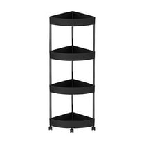4 Tier Corner Shower Caddy, Plastic Shower Organizer for Bathroom, Bathtub, Shower Pan, Bathroom Accessories Shower Caddies with Rollers
