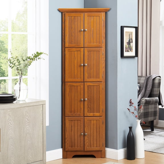 4-Tier Corner Unit with Smooth Surface / Store Books in Living Room Stylishly