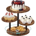 thumbnail image 1 of 4-Tier Cupcake Stand for 50 Cupcakes, Rotatable Cake Display Stand with Tiered Tray for Birthday Wedding Tea Party, 1 of 8