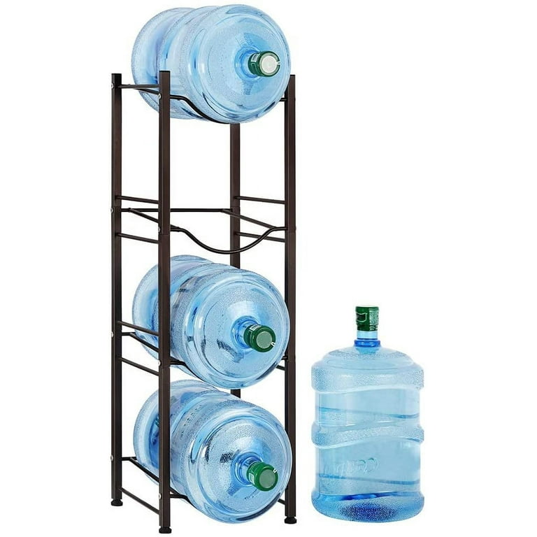 Heavy Duty Jug Holder Water Bottle Storage Rack, 4-Tier 5-Tier