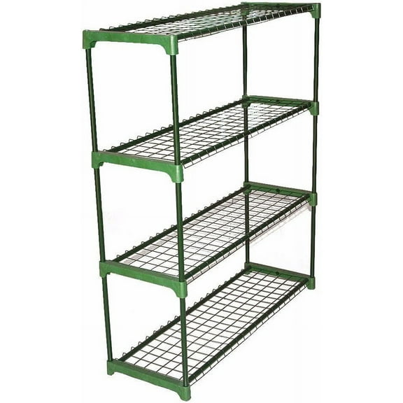 4-Tier Display Storage Racking for Garden Garage Greenhouse Staging Plant Stand