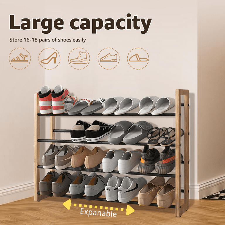 https://i5.walmartimages.com/seo/4-Tier-Expandable-Shoe-Rack-Adjustable-Shoes-Organizer-Storage-Shelf-Wooden-Metal-Free-Standing-Rack-Closet-Entryway-Doorway-Garage-Small-Space_1e8458df-c6d5-4775-8209-5e318ad95b49.8c78bd6770bfd611e2989b3cd6c57ad0.png?odnHeight=768&odnWidth=768&odnBg=FFFFFF
