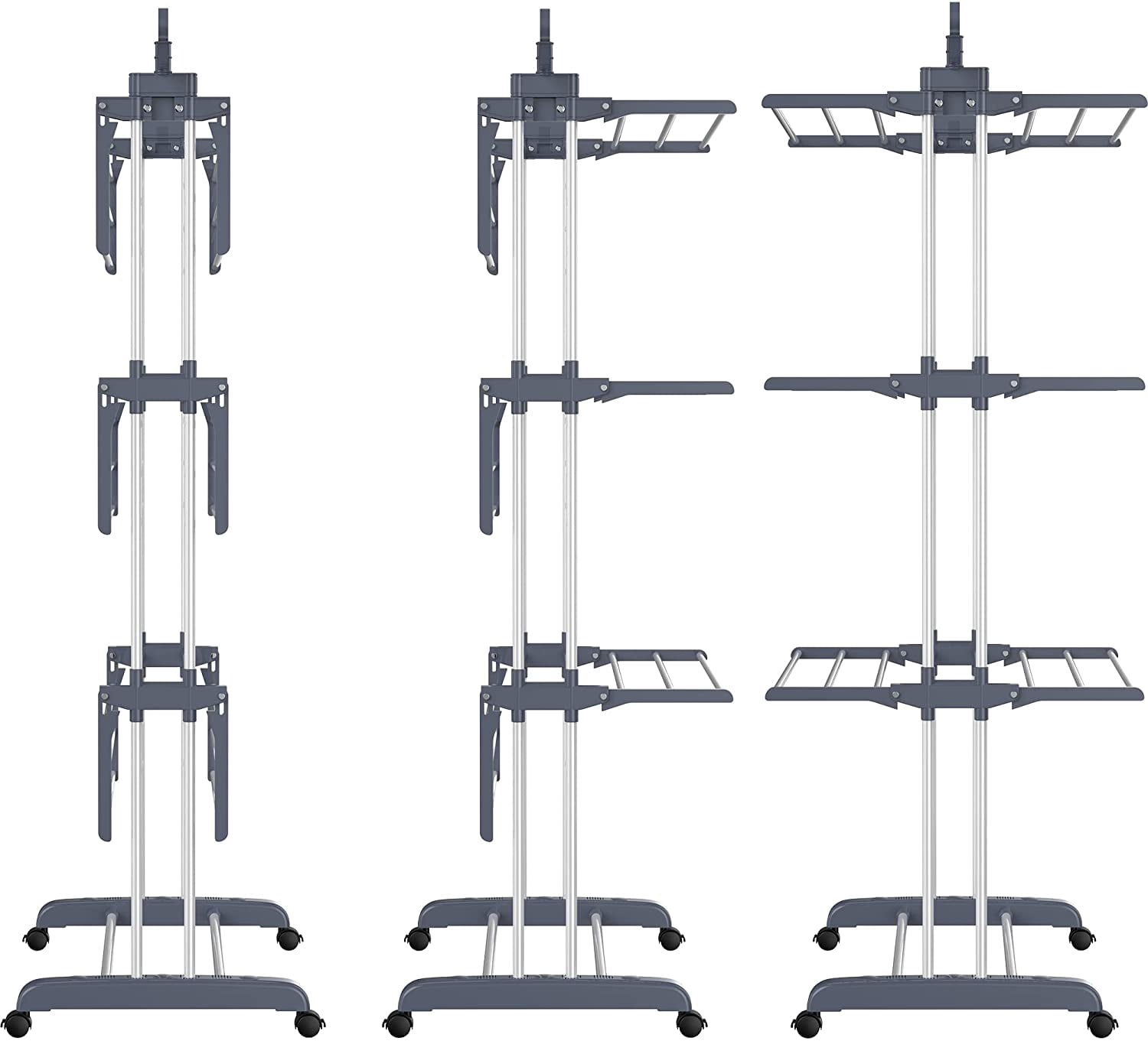 4-Tier Foldable Stainless Steel Clothes Drying Rack – Oversized 67.7 ...