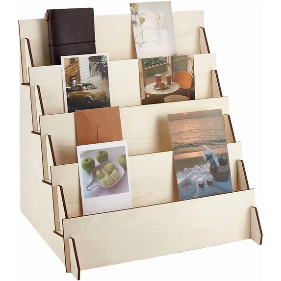Jewel Rak 4-Tier Greeting Card Display Stand Greeting Card Organizer Display Rack ...