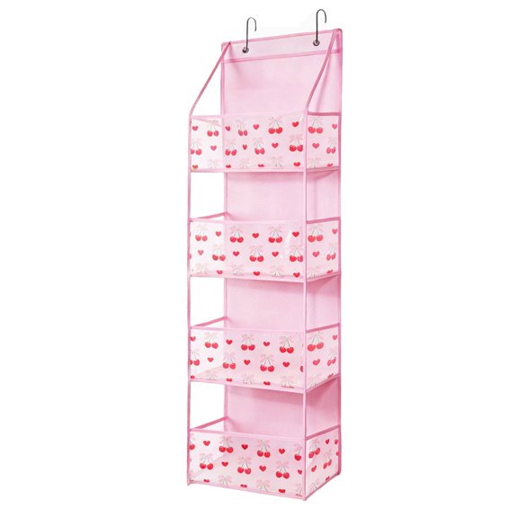 4‑Tier Hanging Closet Organizer, Over‑the‑Door Storage Hanging Shelves for Wardrobe & Bedroom