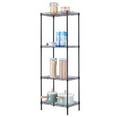 thumbnail image 1 of 4-Tier Heavy Duty Metal Storage Rack – 400lbs Capacity Adjustable Wire Shelving Unit for Kitchen, Garage, Office | Tool-Free Assembly, Leveling Feet, Commercial & Home, 1 of 12