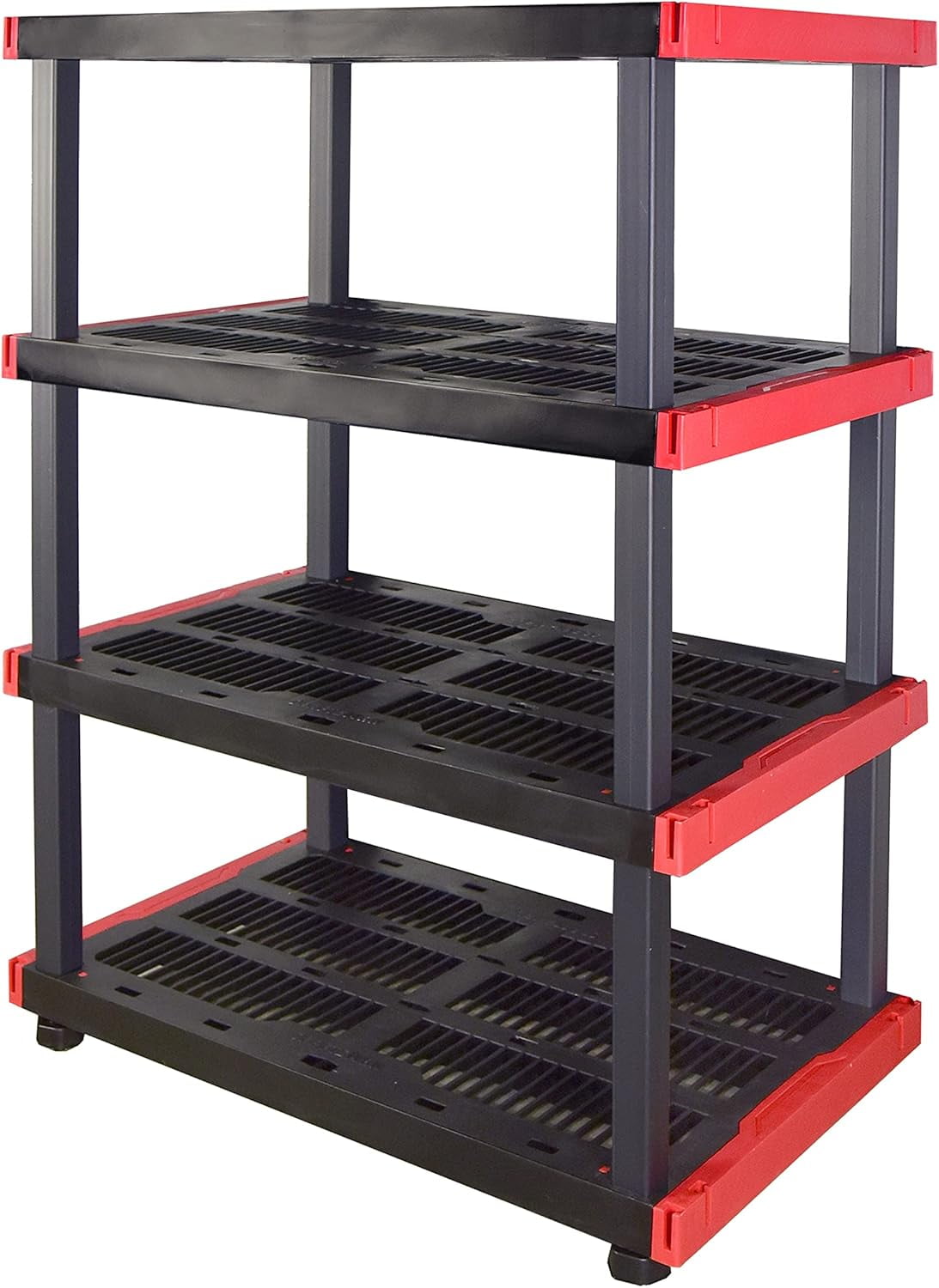 4-Tier Highly Durable Storage Rack, 200lbs/shelf, (55H x 40W x 24D ...