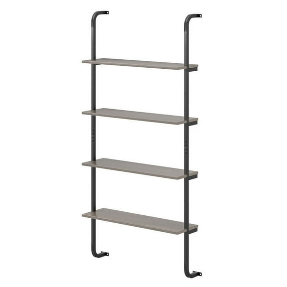4-Tier Industrial Pipe Shelving with Metal Frame for Living Room Kitchen