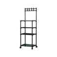 thumbnail image 1 of 4-Tier Kitchen Storage Cart with Wheels, Multi-Functional Home Organizer Shelf, Portable Rolling Shelving Unit for Kitchen, Bathroom, Living Room, Durable Plastic & Steel, 1 of 6