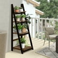 thumbnail image 1 of 4-Tier Ladder Shelf Wall Ladder Bookshelf Bookcase Furniture Storage Rack Shelves, 1 of 5