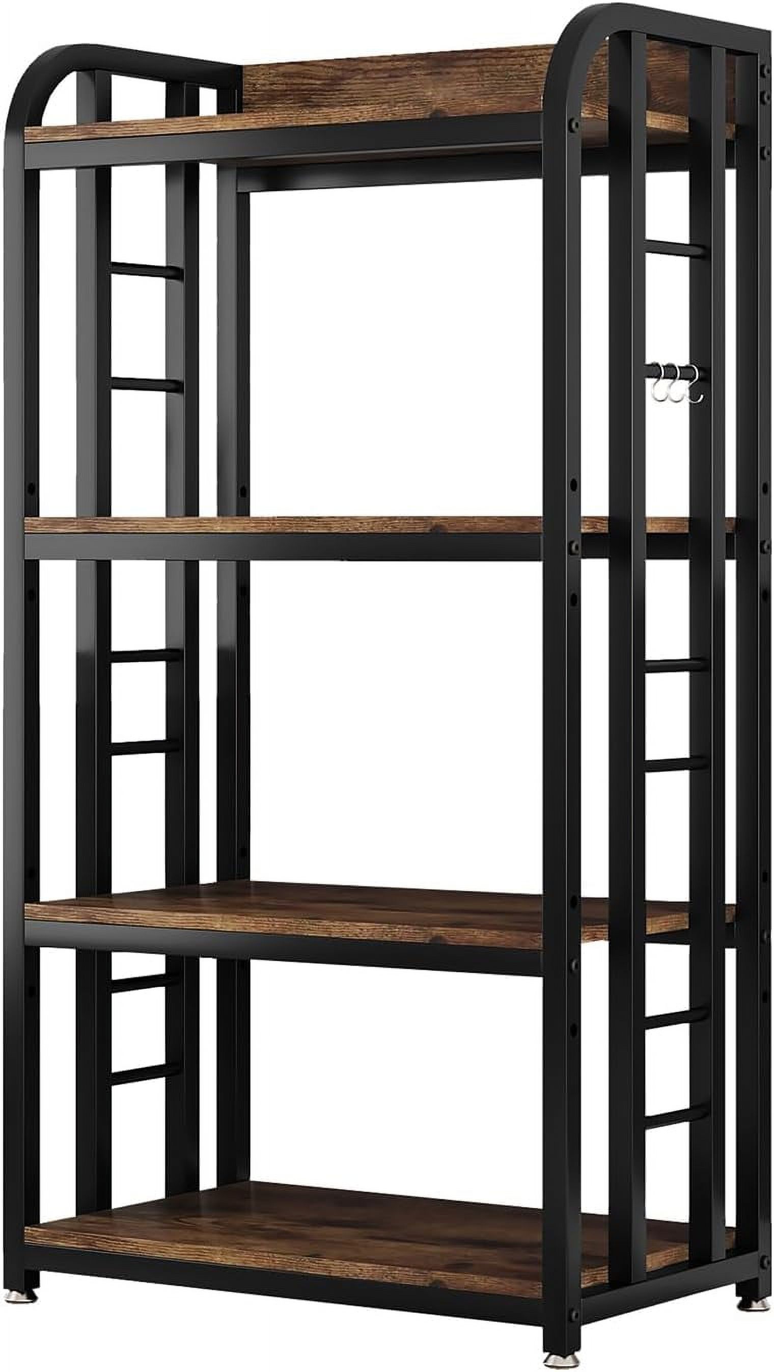 4 Tier Microwave Stand, Large Bakers Racks for Kitchens, Height ...