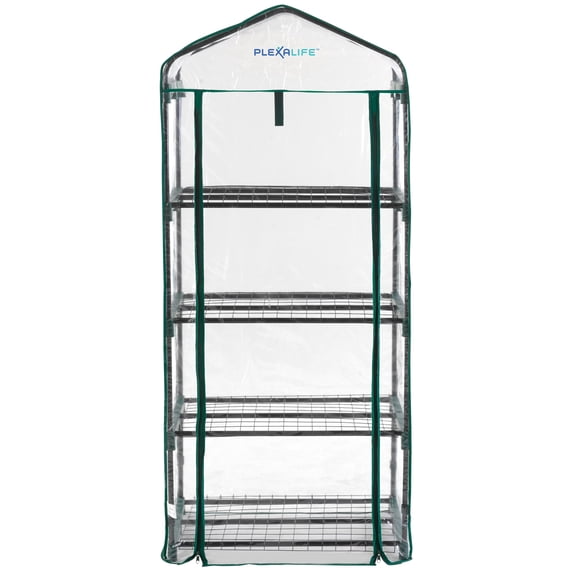 Plexalife Ultra-Deluxe 4 Tier Portable Bloomhouse - 62" H x 27" D x 19" W
