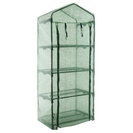 4 Tier Mini Portable Garden Greenhouse Plants Shed Hot House for Indoor and Outdoor