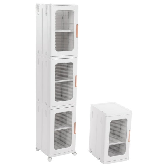 4-Tier Narrow Slim Storage Cabinet Narrow Tall Cabinet Cart Storage Tower for Bedroom, Kitchen Narrow Cabinet Deep Tall Narrow Cabinet Slim Bathroom Cabinet Narrow Cabinet For Small Spaces, Modern