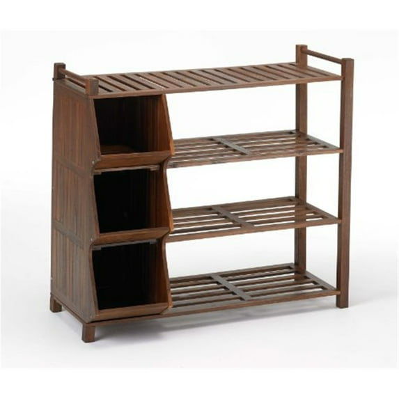 4-Tier Outdoor Shoe Rack Cubby