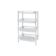 thumbnail image 1 of 4-Tier Plastic Shelf for Storage, Shelving Unit Storage Rack Organizer Utility Shelf for Kitchen Office Garage Pantry Laundry Organization, Storage Rack for Pantry Closet, 1 of 6