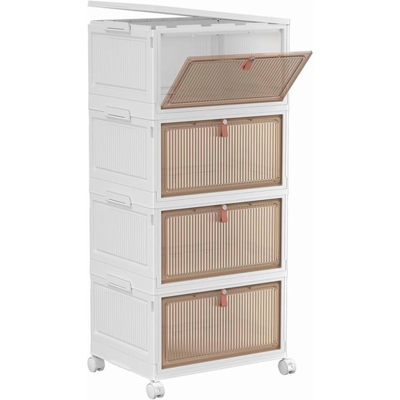 Plastic Storage Bins with Lid , Stackable Storage Containers