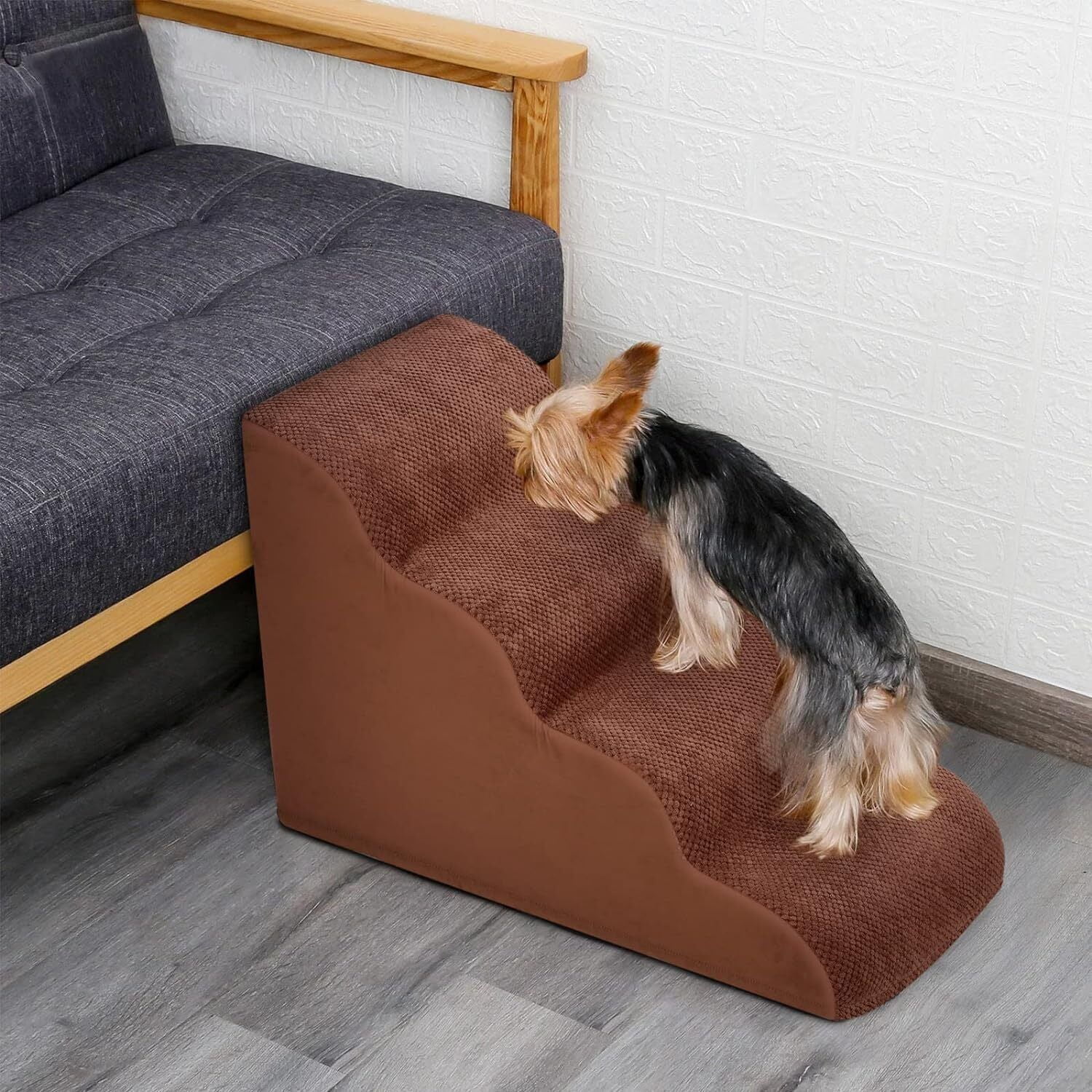 Dog Step SenDeluz S For Bed Sofa, Easy Climb Dog Cat Ramp Steps