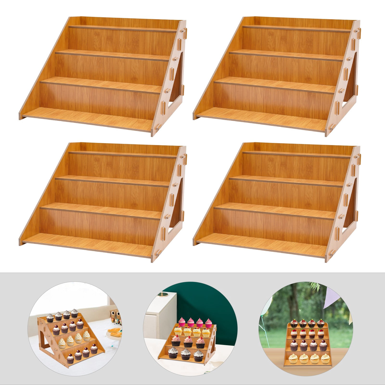 4 Tier Retail Display Rack, Display Rack, Tabletop Display Stand ...