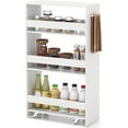 4 Tier Rolling Slim Storage Cart, 8