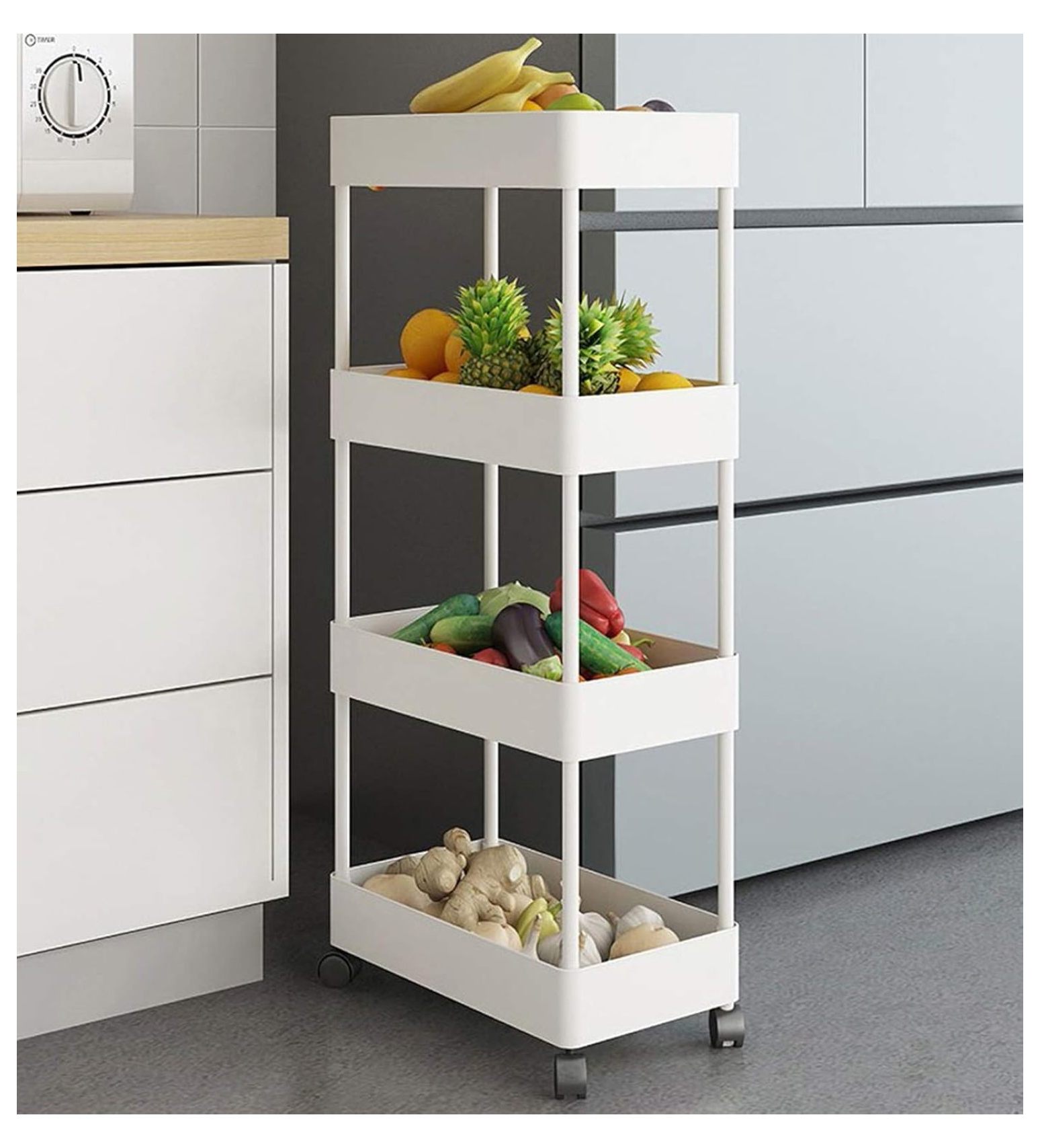 4 Tier Rolling Cart