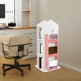 thumbnail image 1 of 4 Tier Rotating Bookshelf 360° Bookcase Freestanding Storage Shelf Display Rack, 1 of 10