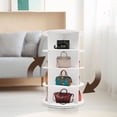 thumbnail image 1 of 4-Tier Rotating Shoe Rack, Free Standing Shoe Rack, Shoe Organizer, 1 of 10