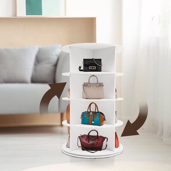 4-Tier Rotating Shoe Rack, Free Standing Shoe Rack, Shoe Organizer
