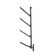 4 Tier Shipping Container Pipe Rack with 18"L x 64"H - Black Powder Coated Steel Rack for Heavy Duty Trailer Containers - Easy to Assemble & Remove