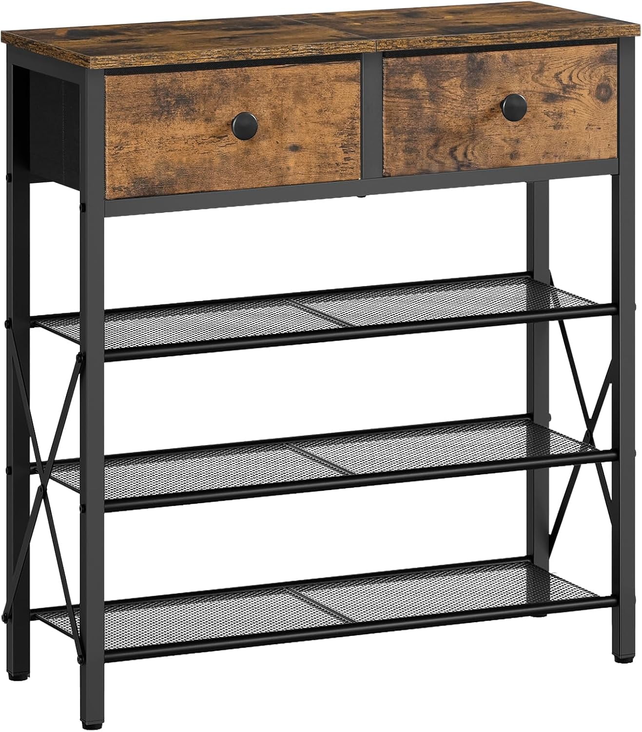 4 Tier Shoe Rack, Large Capacity Shoe Storage Organizer, Metal Shoe ...