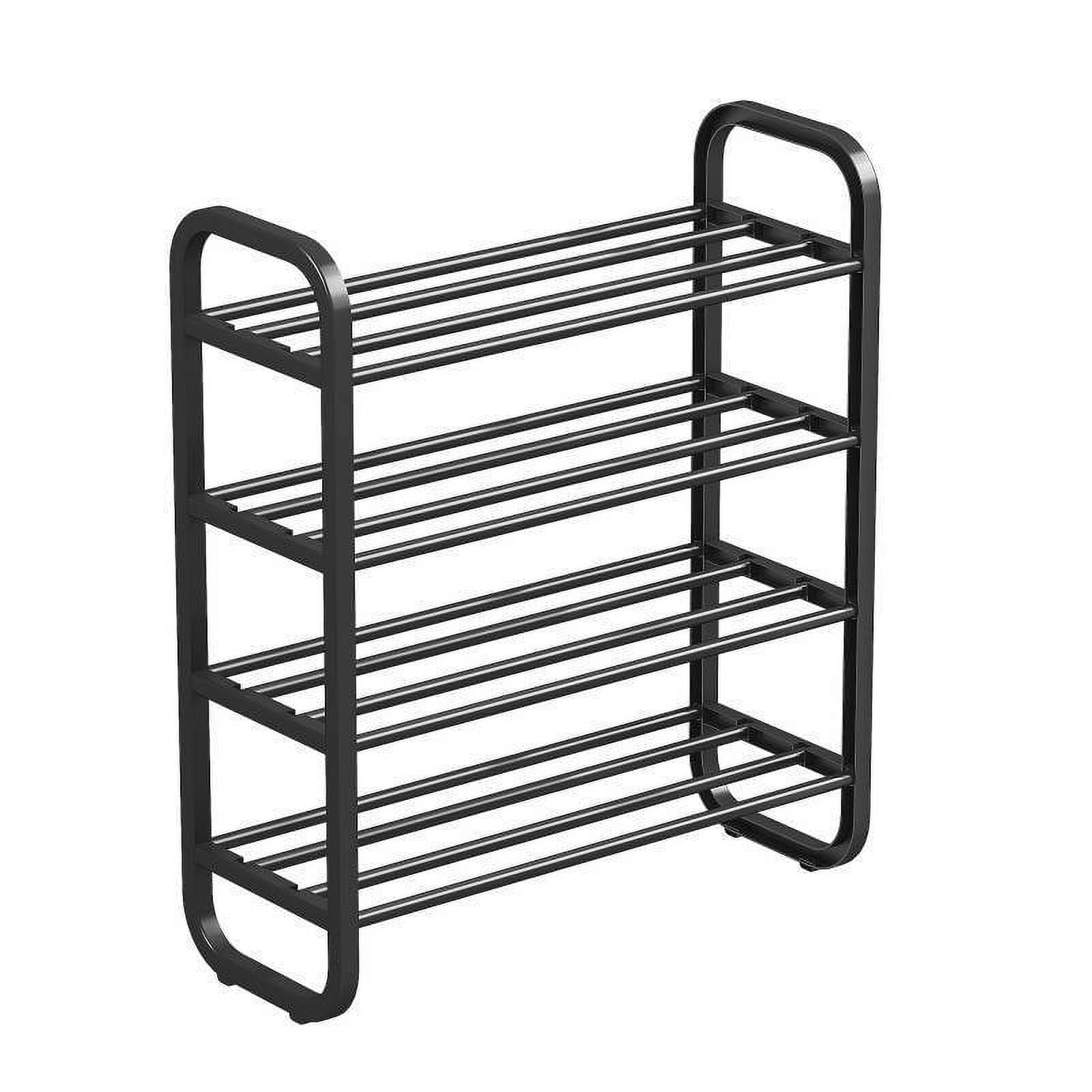 Muscle Rack Sr4LBlk 4 Level Shoe Rack, Black
