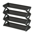thumbnail image 1 of 4-Tier Shoe Rack, Slim Space-Saving Shelf Plastic Shoe Storage Organizer, Entryway/Closet/Dorm Organizer, 16.5x7.3x19.5 Inches, 1 of 6