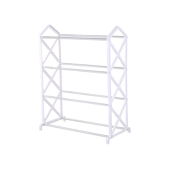 4-Tier Shoe Rack for Closet Floor, Small Shoe Rack for Entryway, Shoe Shelf Organizer, Free Standing Shoe Racks for Front Door Entrance