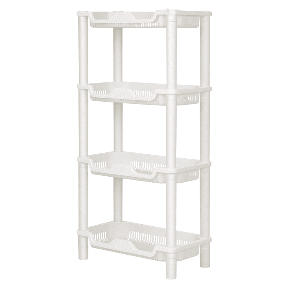 4Tier Bathroom Shower Corner Caddy Bath Tub Storage Rack Shelves Organizer  NEW