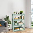 thumbnail image 1 of 4 Tier Shower Caddy Organizer Shelf Standing, 9.45 x 6.69 x 20 Inches, Rustproof, Plastic Floor Storage Rack for Bathroom, Countertop, Shower pan, Narrow Place, 1 of 6