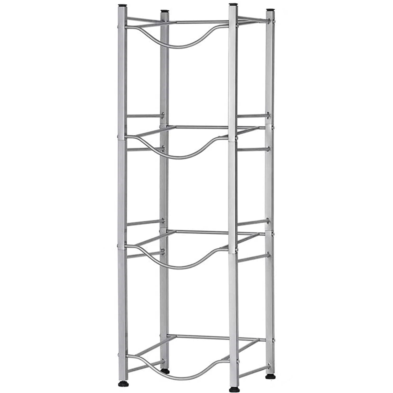 Oumilen 4 Tier Silver Heavy Duty Water Jug Rack For Home Office