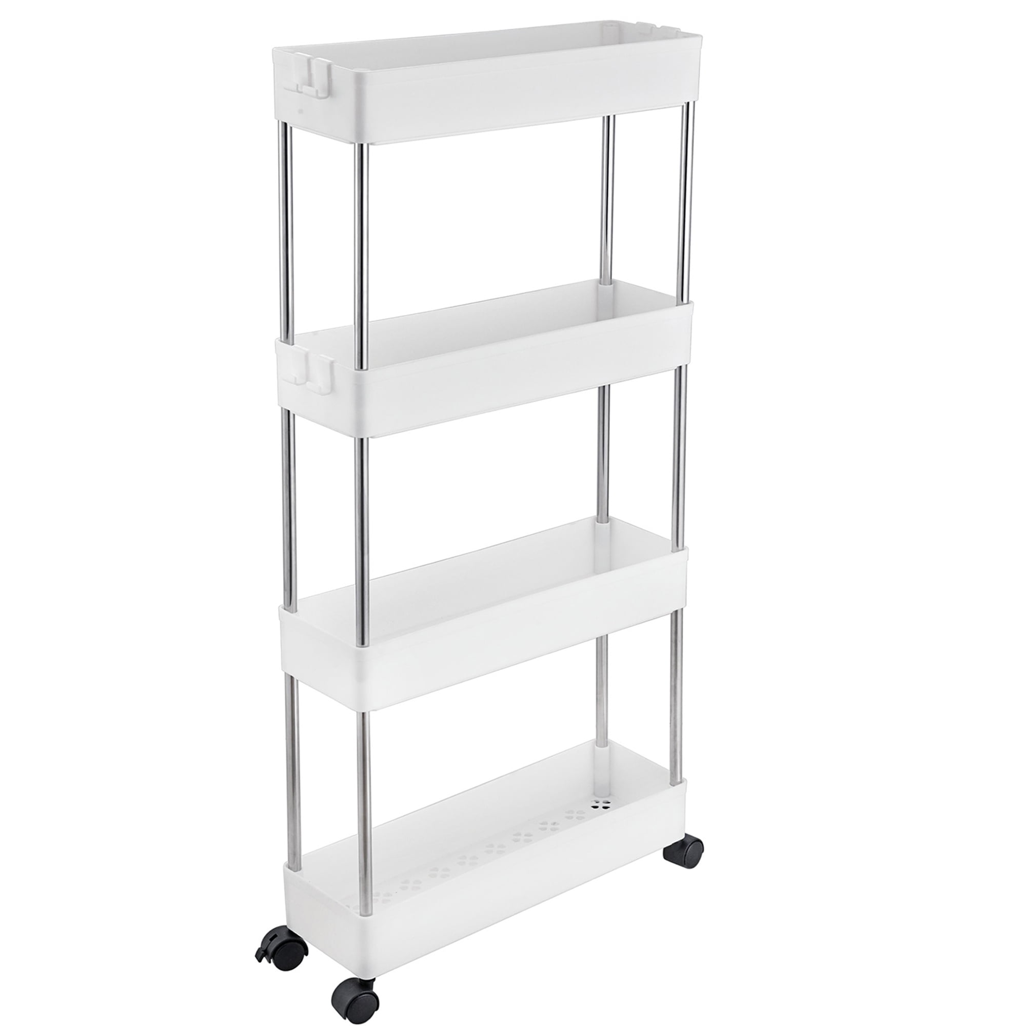 Dropship 4-Tire Rolling Cart Organizer Unit With Wheels Narrow Slim Container  Storage Cabinet For Bathroom Bedroom RT to Sell Online at a Lower Price