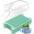 thumbnail image 1 of Wuxiuli 4-Tier Square Mini Ice Cube Tray with Bin and Scoop, 1 of 6