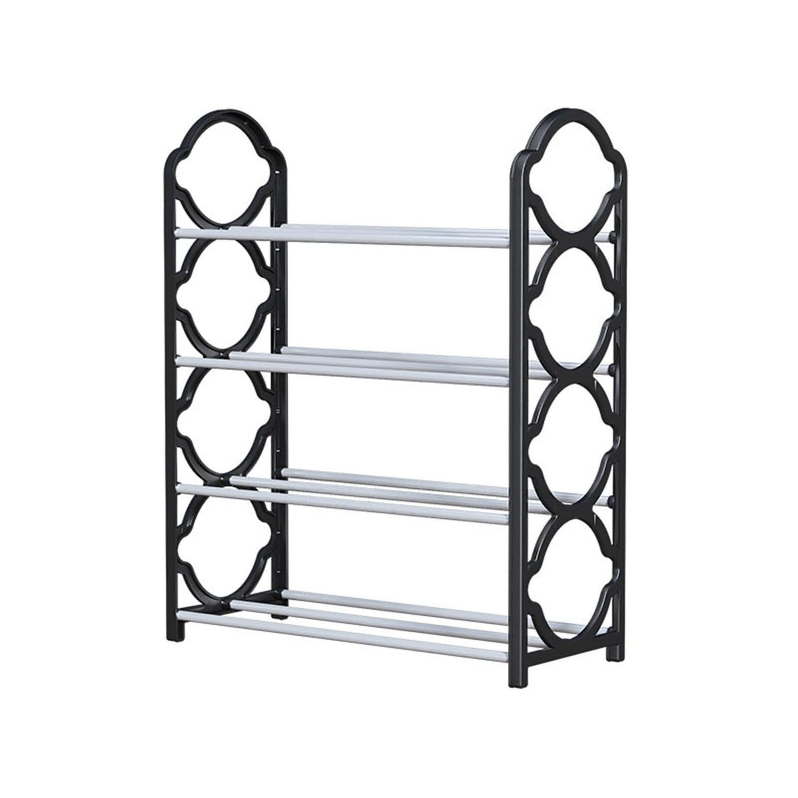 4 Tier Stainless Steel Shoe Rack Easy To Install and Space Saving Shoes